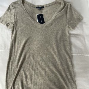 Gray Ralph Lauren V-neck Large